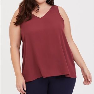 torrid tank size 3- red wine colored